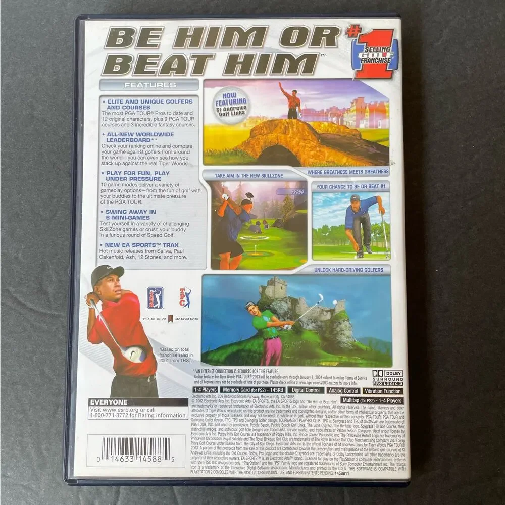 Tiger Woods PGA Tour 2003 PS2 Complete Works